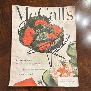 Vintage Antique McCall's Magazine August 1952 Vintage Magazine